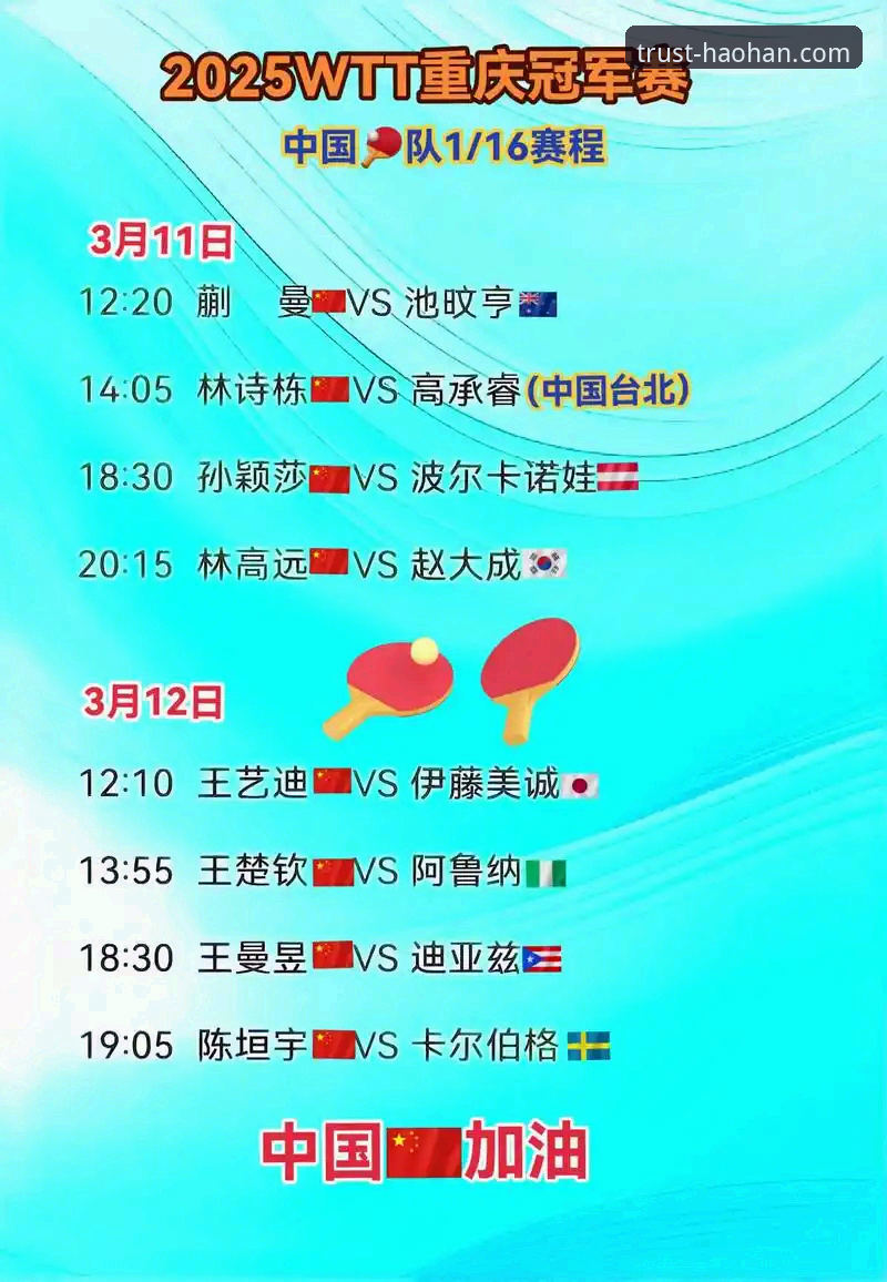 浩瀚体育怎么玩 一场青春风暴的启示:从WTT重庆冠军赛看体育平台如何重塑观赛体验